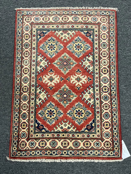 2X3 Kazak Handmade Wool Rug # 12603