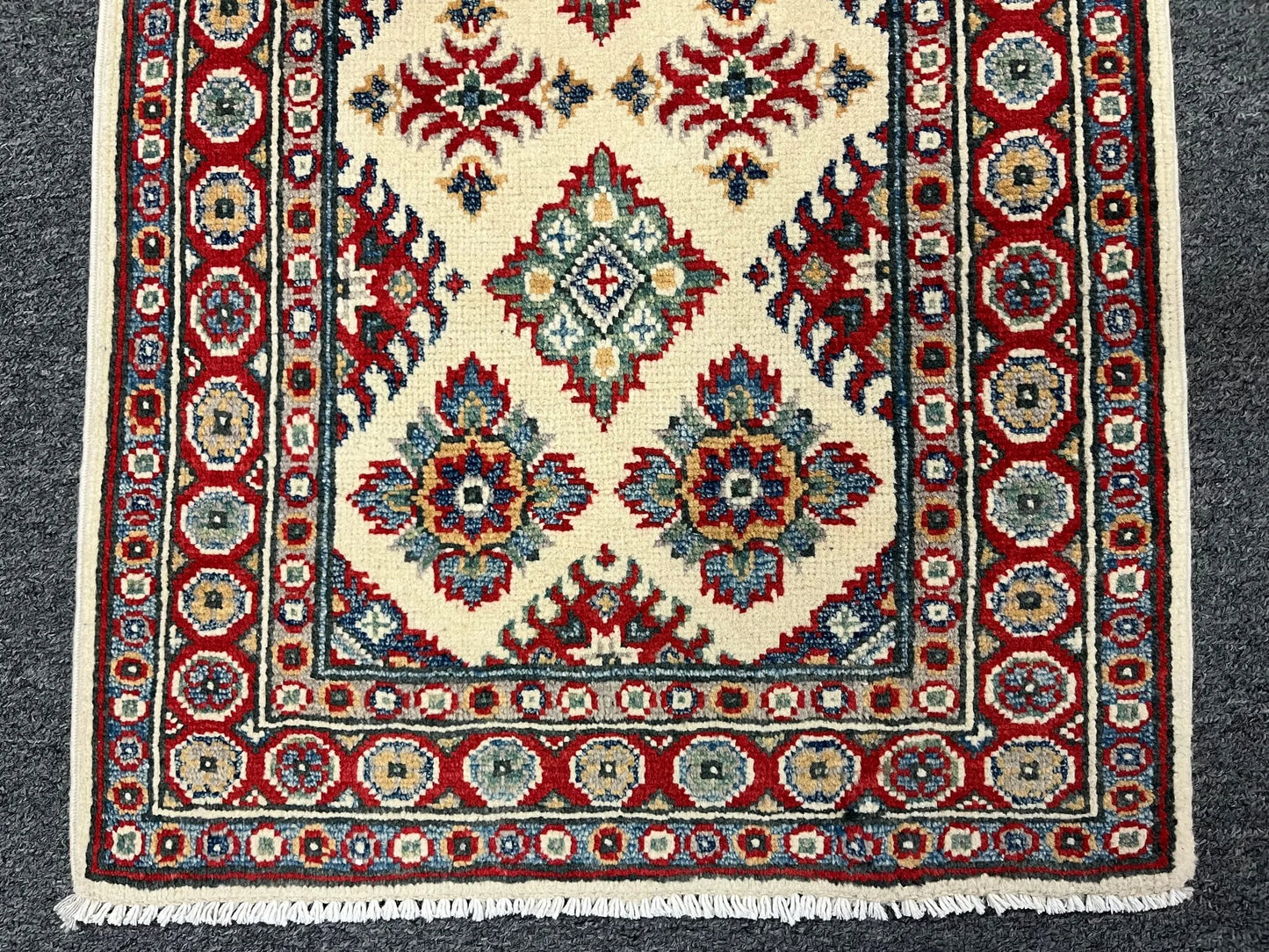 2' X 3' Fine Kazak Handmade Wool Rug # 12645