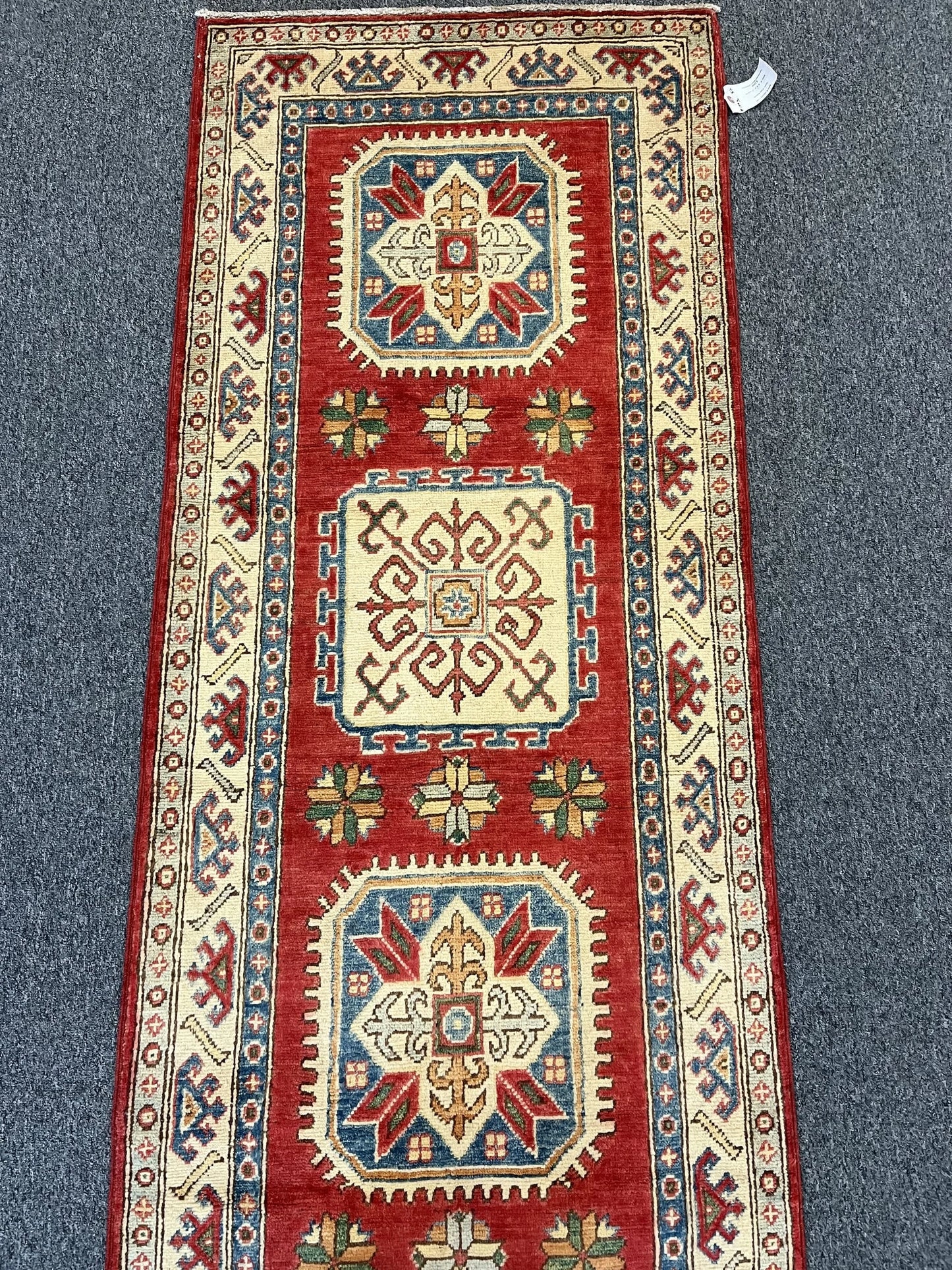 Kazak Tribal 2' 7"X10' Handmade Wool Runner Rug # 10033