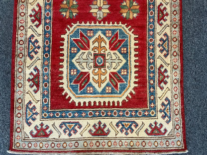 Kazak Tribal 2' 7"X10' Handmade Wool Runner Rug # 10033