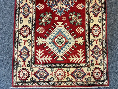 Hallway Runner 11 ft  Kazak Handmade Wool Rug # 10776