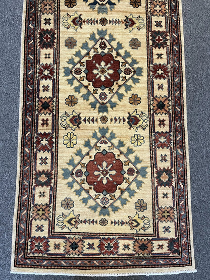 Kazak 2' 7"X10 Handmade Wool Runner Rug # 9005