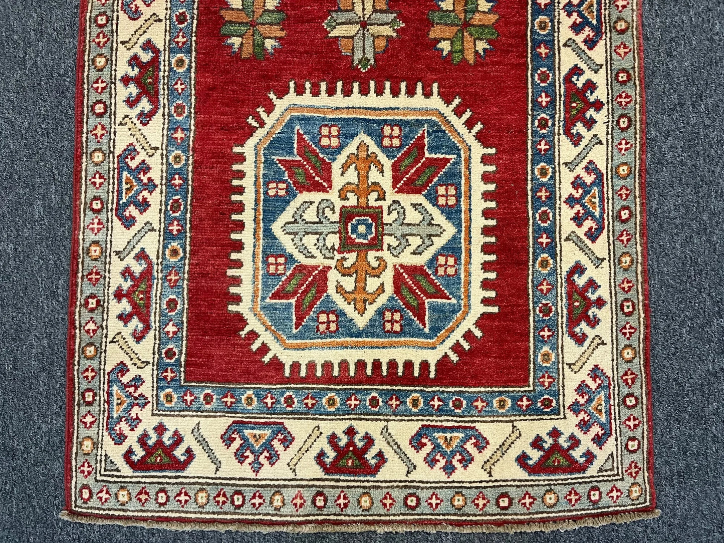 2' 8" X 10' Kazak Handmade Wool Hallway Runner # 9939