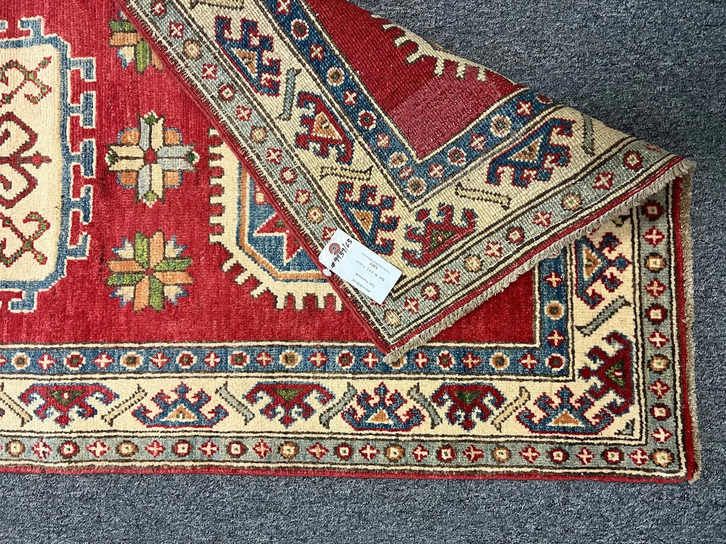 2' 8" X 10' Kazak Handmade Wool Hallway Runner # 9939