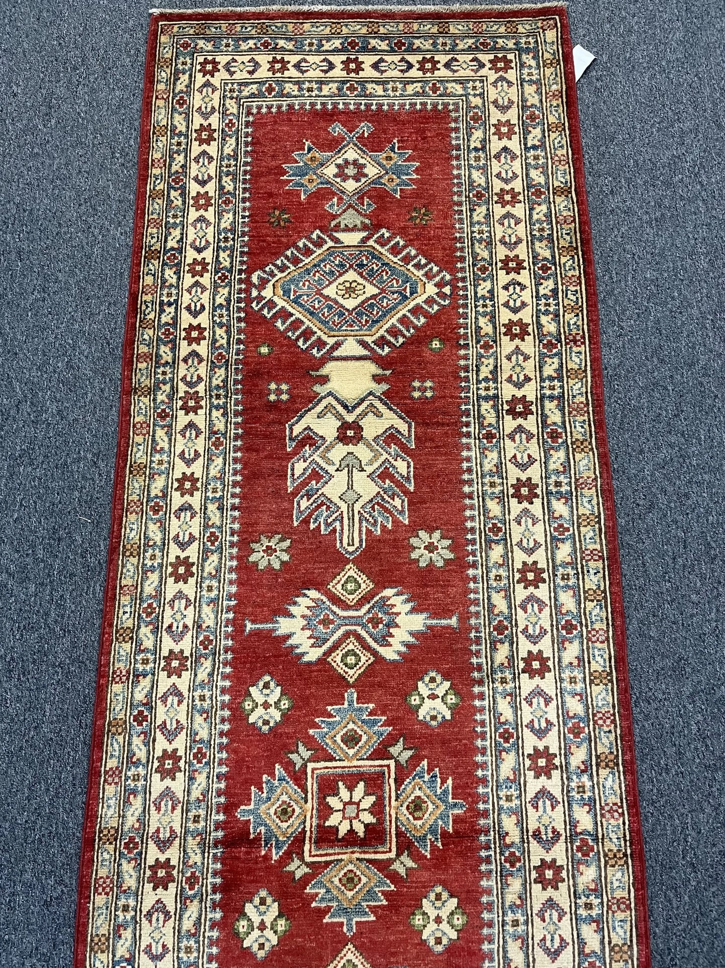 Kazak 2' 8"X10 Handmade Wool Runner Rug # 9947