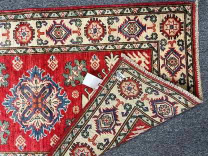 2' 9"X9' Kazak Handmade Wool Runner Rug # 10782