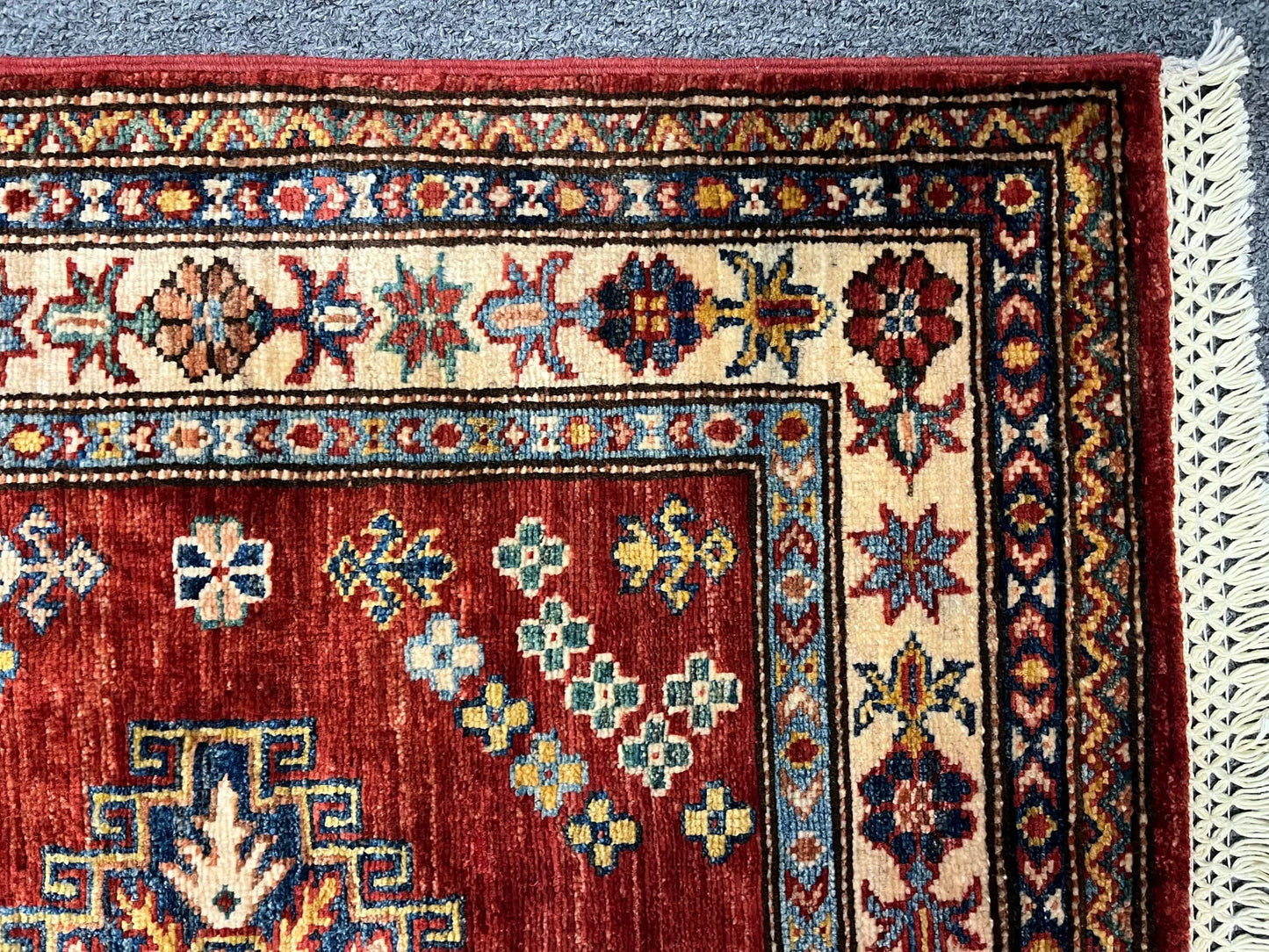 Runner 2' 6”X 10’ Super Kazak Handmade Wool Rug # 12103