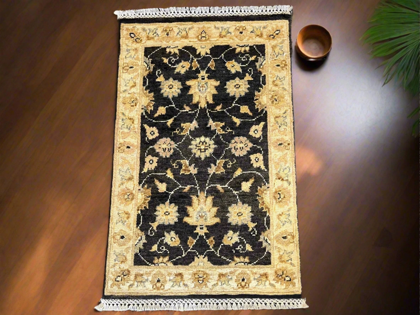 2' X 3' Oushak Handmade Wool Rug # 11407