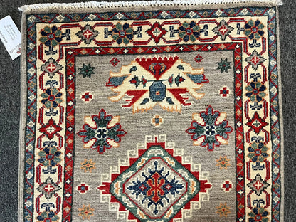 2' X 3' Fine Kazak Handmade Wool Rug # 12646