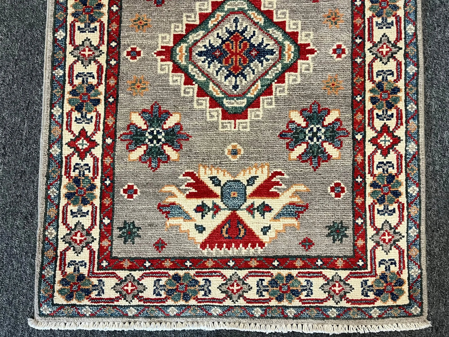 2' X 3' Fine Kazak Handmade Wool Rug # 12646