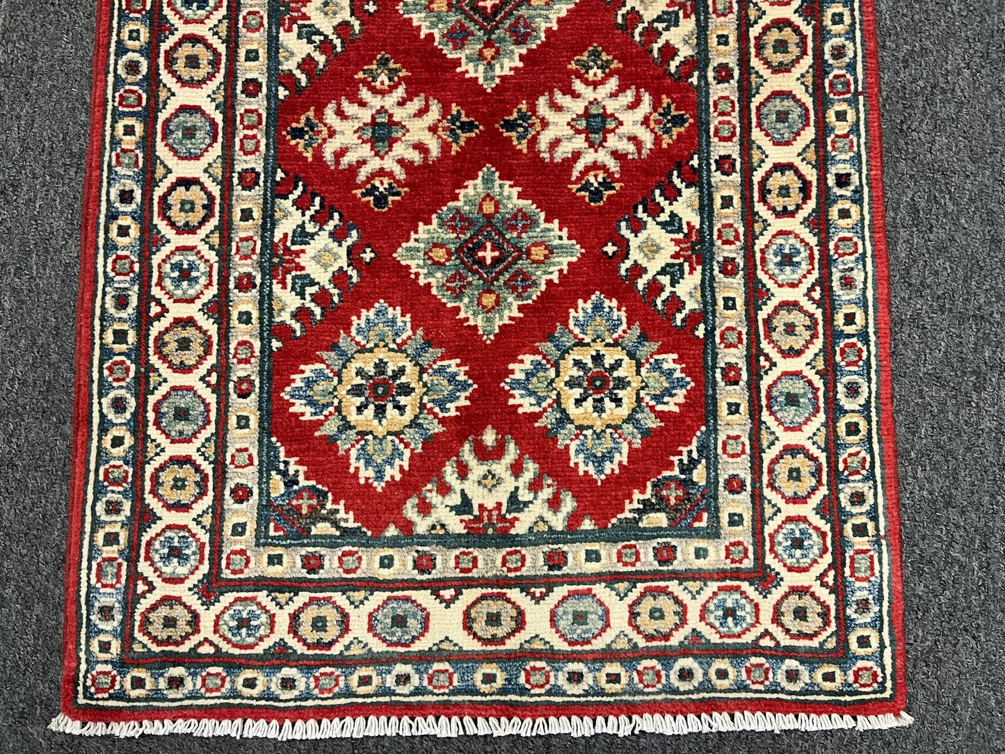 2' X 3' Fine Kazak Handmade Wool Rug # 12737