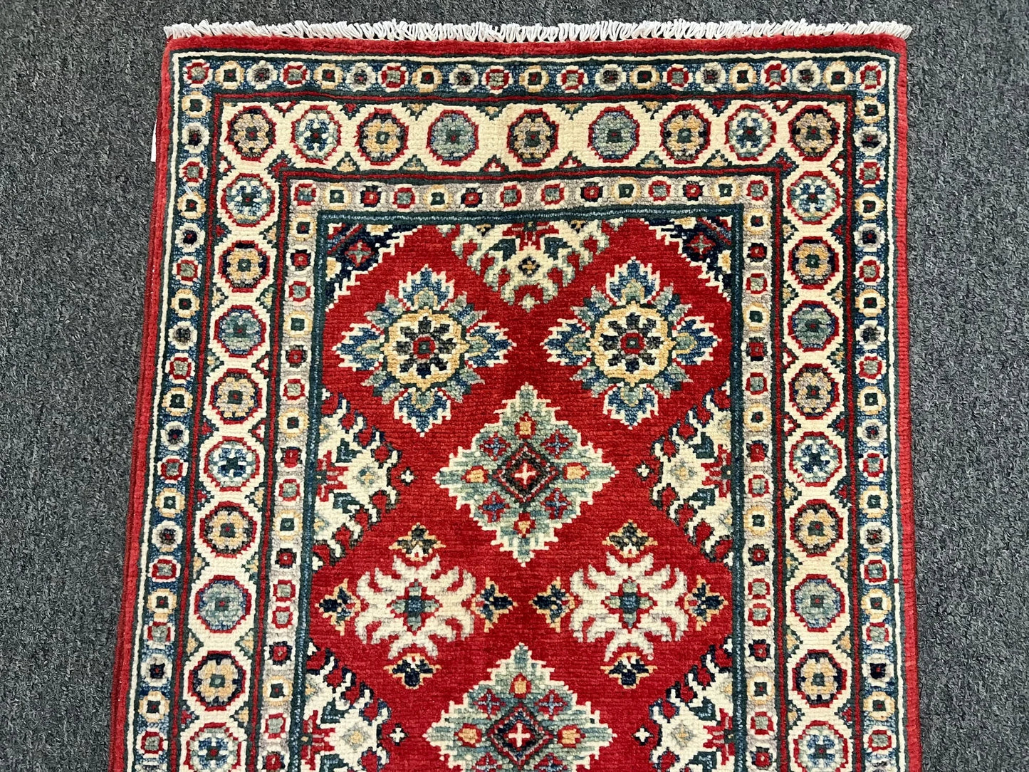 2' X 3' Fine Kazak Handmade Wool Rug # 12737