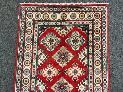 2' X 3' Fine Kazak Handmade Wool Rug # 12737