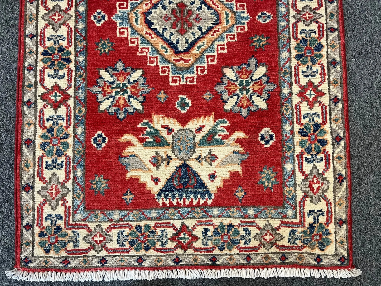 2' X 3' Fine Kazak Handmade Wool Rug # 12694