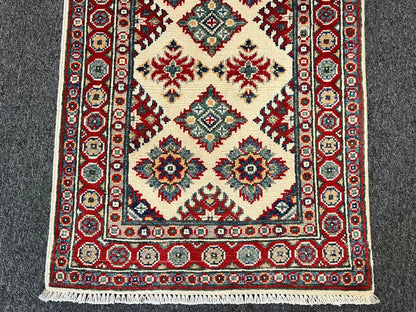 2' X 3' Fine Kazak Handmade Wool Rug # 12692