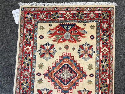 2' X 3' Fine Kazak Handmade Wool Rug # 12742