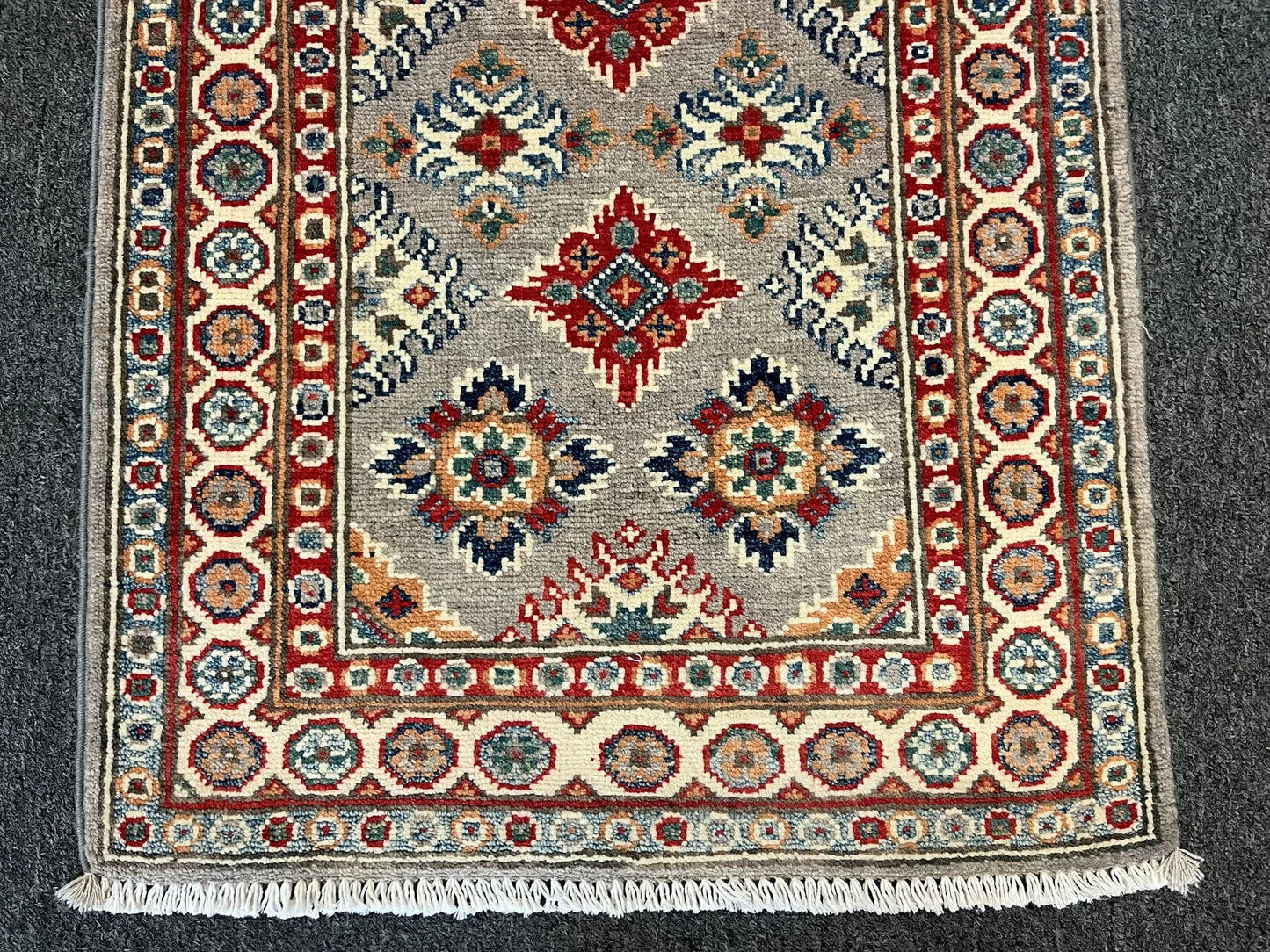 2' X 3' Fine Kazak Handmade Wool Rug # 12741