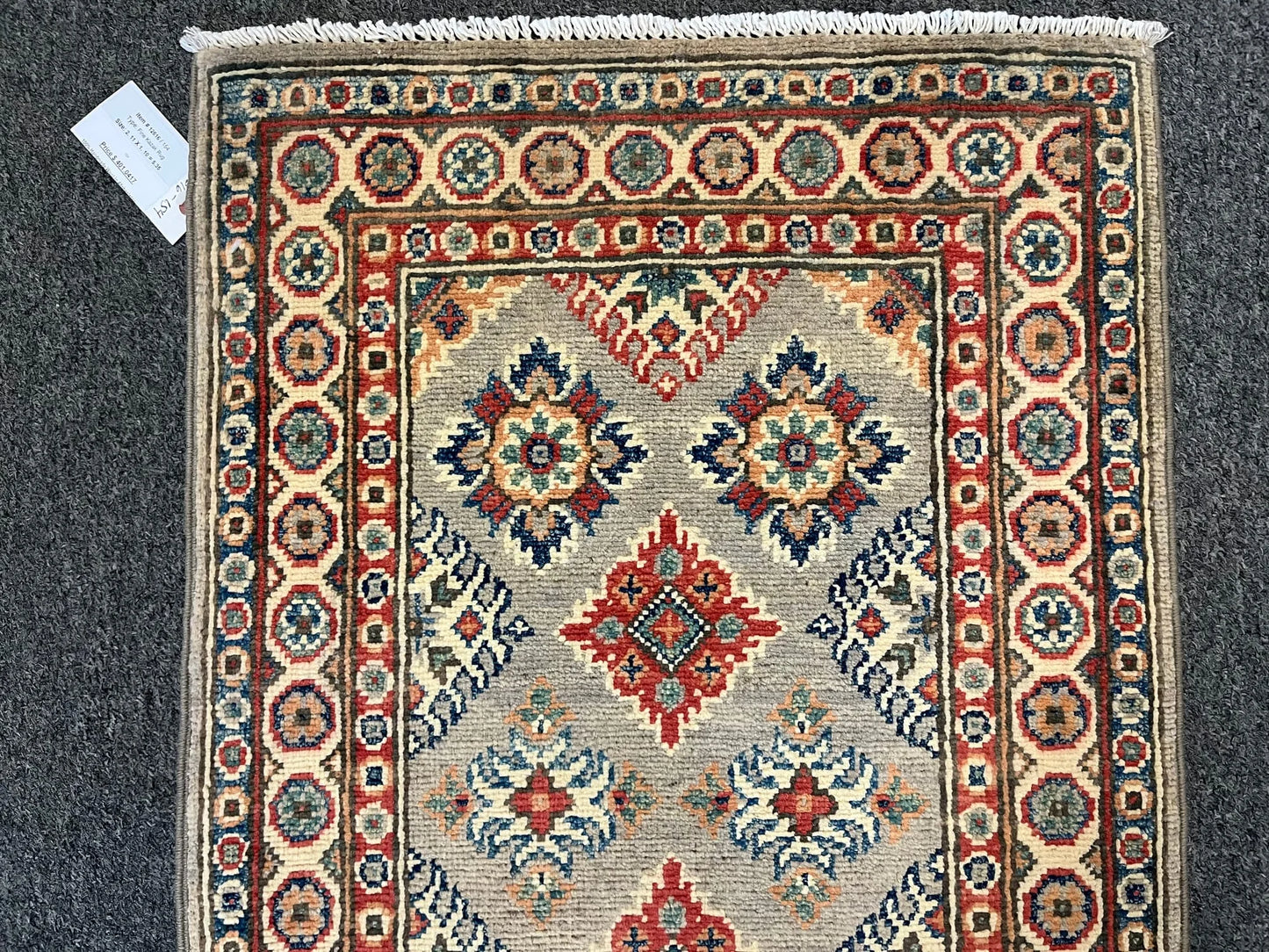 2' X 3' Fine Kazak Handmade Wool Rug # 12616