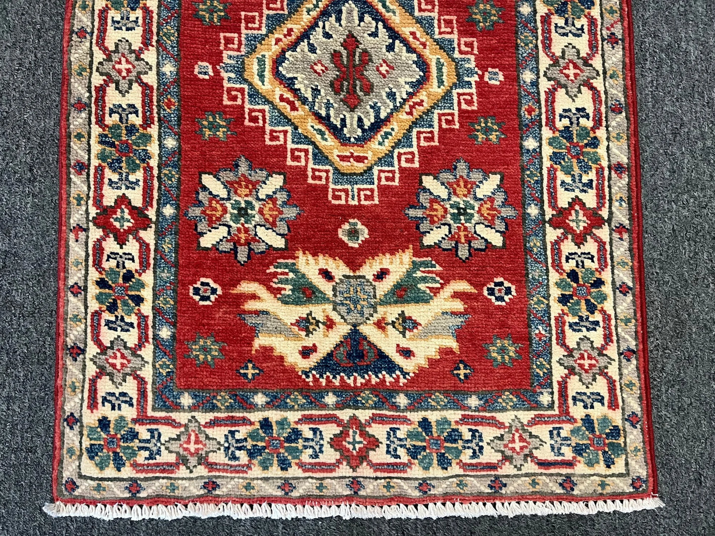 2' X 3' Fine Kazak Handmade Wool Rug # 12611