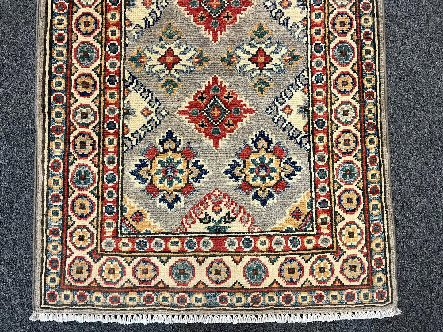 2' X 3' Fine Kazak Handmade Wool Rug # 12617