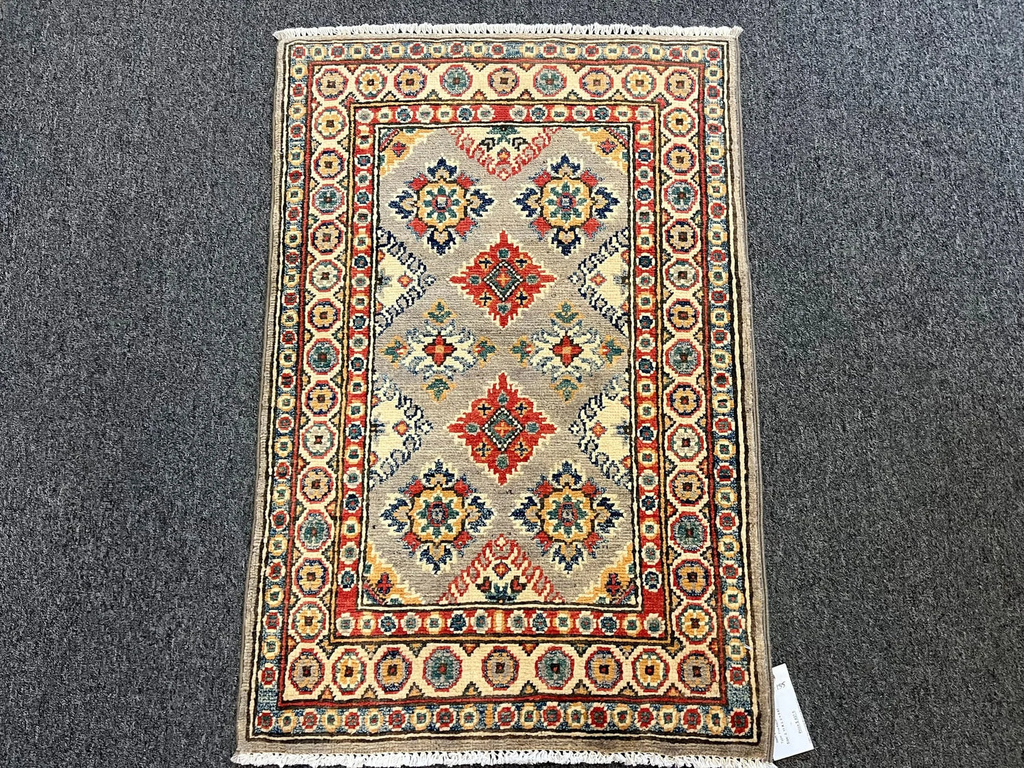 2' X 3' Fine Kazak Handmade Wool Rug # 12617