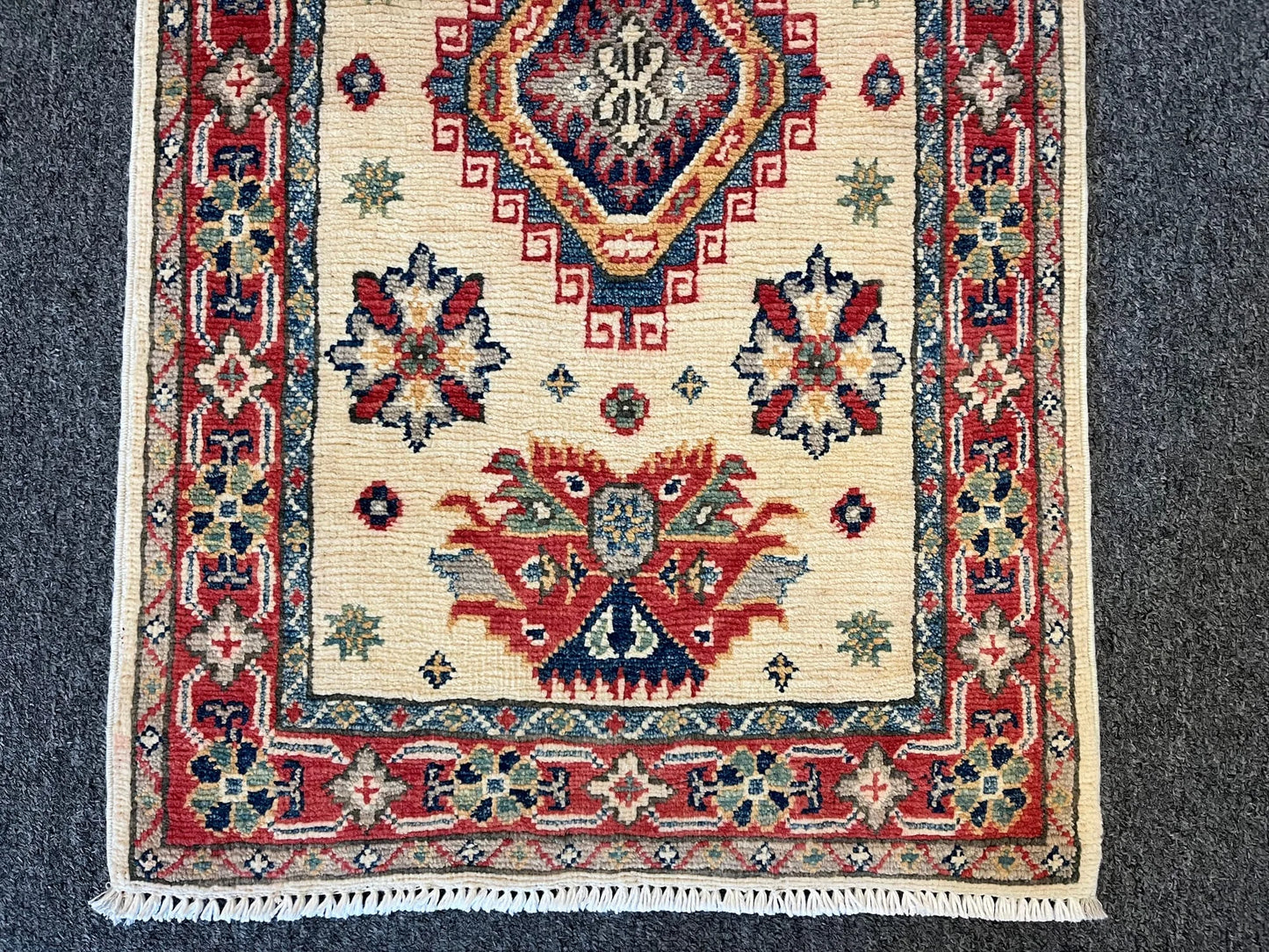 2' X 3' Fine Kazak Handmade Wool Rug # 12613