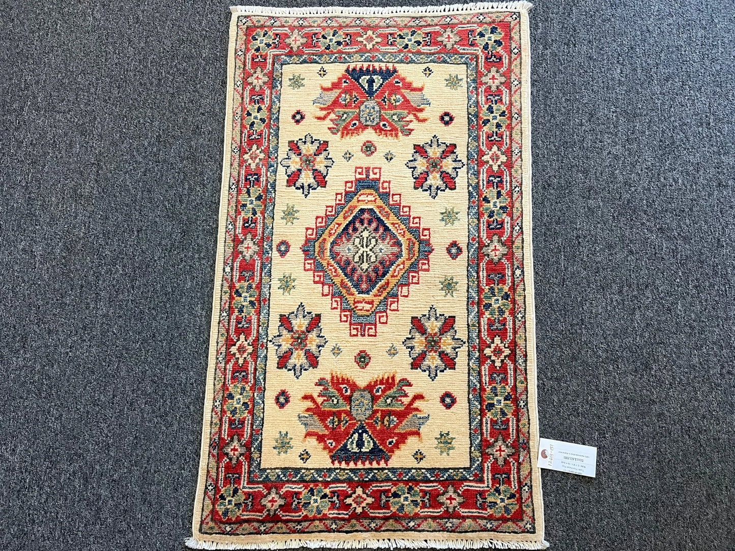 2' X 3' Fine Kazak Handmade Wool Rug # 12613