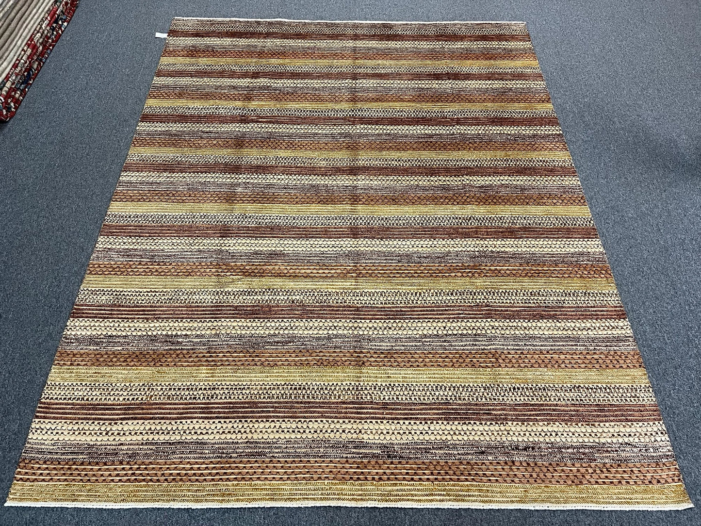 8X10 Modern Natural Wool Color Handmade Rug # 11247