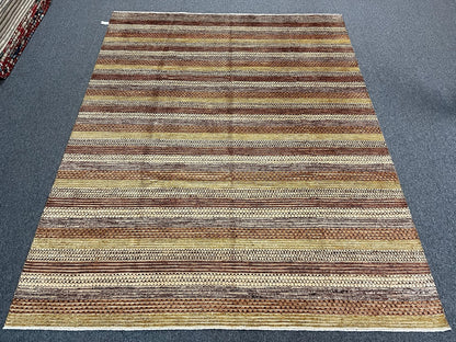 8X10 Modern Natural Wool Color Handmade Rug # 11247