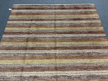 8X10 Modern Natural Wool Color Handmade Rug # 11247