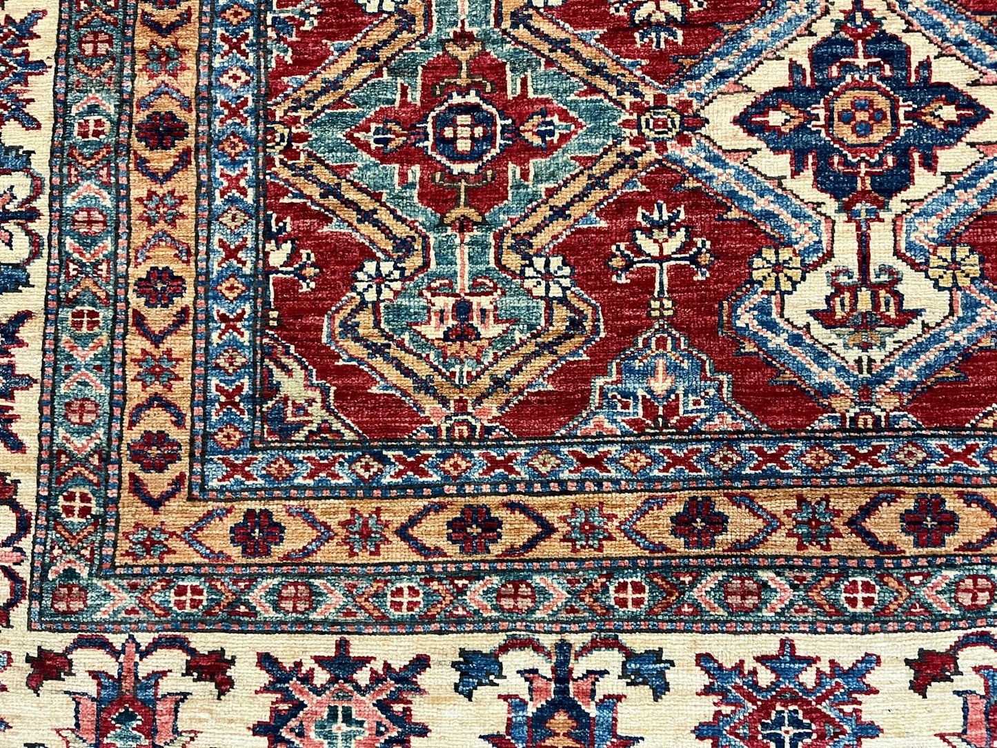 Super Kazak 10X13 Hand-Knotted Wool Rug # 11032