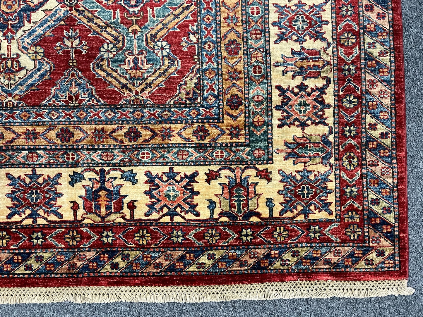 Super Kazak 10X13 Hand-Knotted Wool Rug # 11032