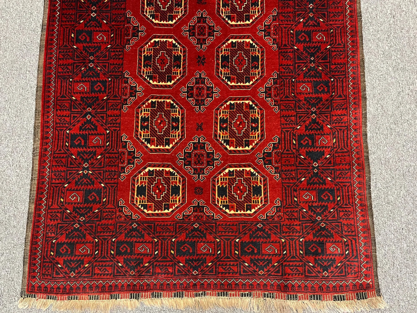 3X7 Afghan Turkmen Waziri Handmade Wool Rug # 11892