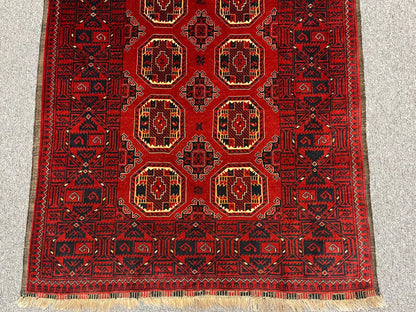 3X7 Afghan Turkmen Waziri Handmade Wool Rug # 11892