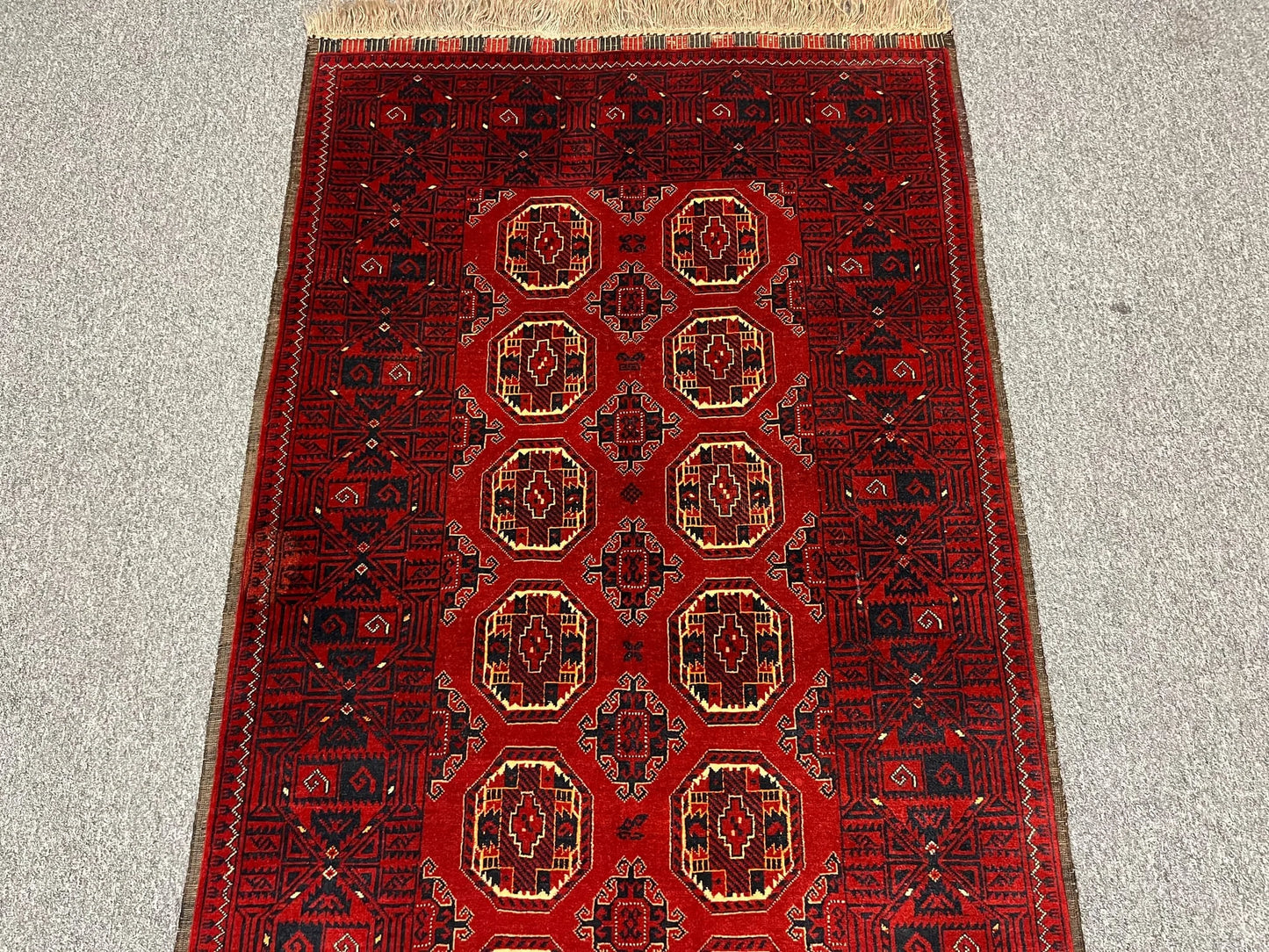 3X7 Afghan Turkmen Waziri Handmade Wool Rug # 11892