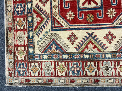 4X6 Kazak Oriental Handmade Wool Rug # 9887