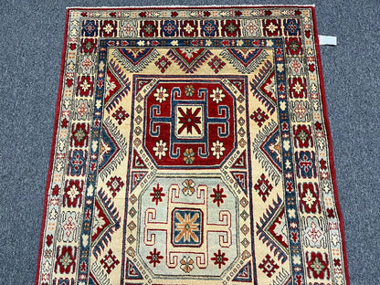 4X6 Kazak Handmade Wool Oriental Rug # 10909