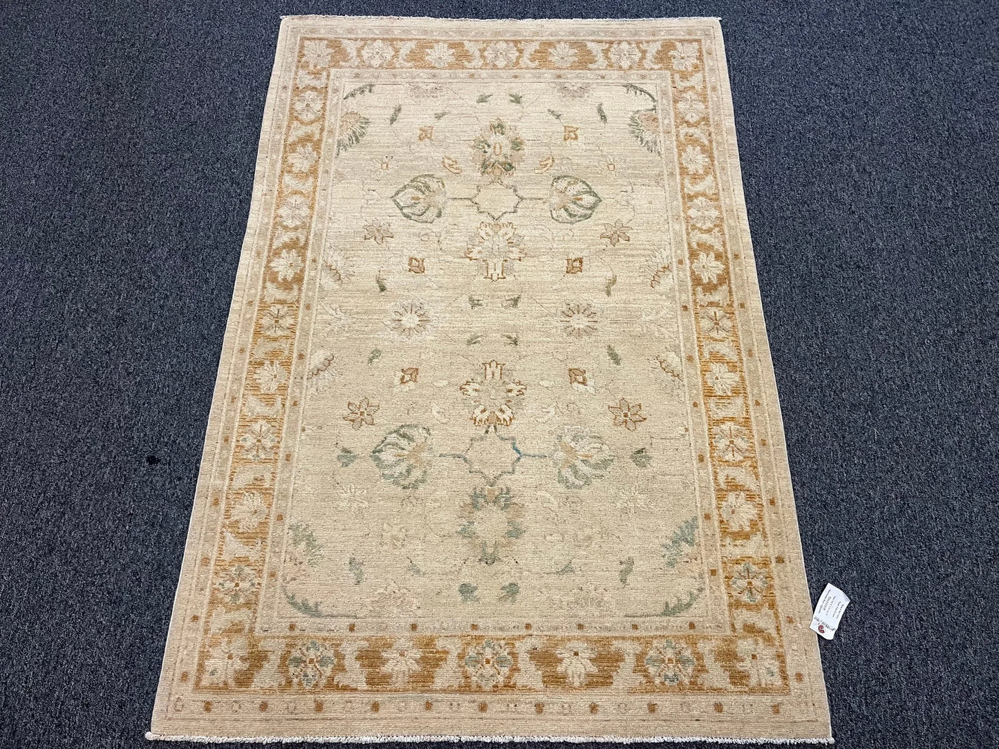 Oushak Ziegler 4X6 Handmade Wool Rug # 9817