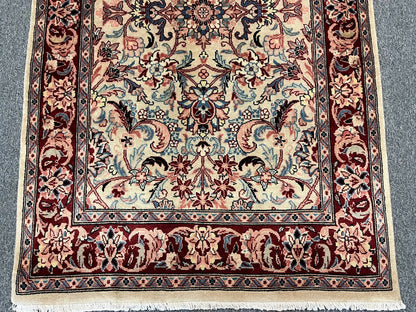 4X6 Floral Pakistani Handmade Wool Rug # 12437