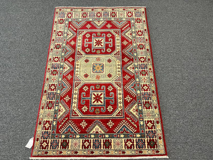 Kazak Tribal Handmade Wool Rug # 10401