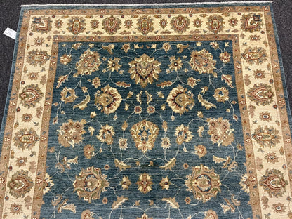 Oushak Ziegler light Blue 6X8 Handmade Wool Rug # 13244