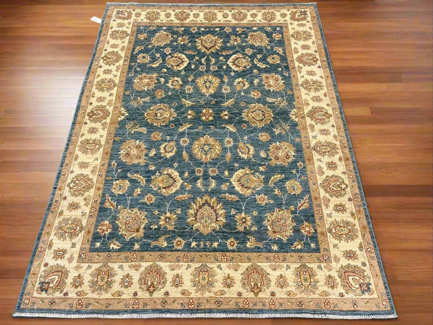 Oushak Ziegler light Blue 6X8 Handmade Wool Rug # 13244