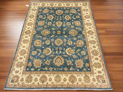 Oushak Ziegler light Blue 6X8 Handmade Wool Rug # 13244