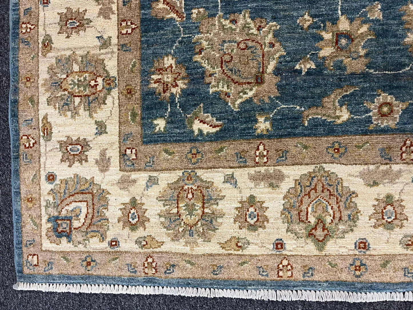 Oushak Ziegler light Blue 6X8 Handmade Wool Rug # 13244