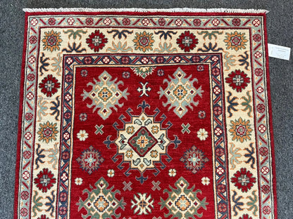 Kazak Red 3X5 Handmade Wool Rug # 13008