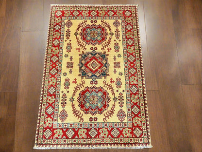 Kazak 3X5 Handmade Wool Rug # 13004