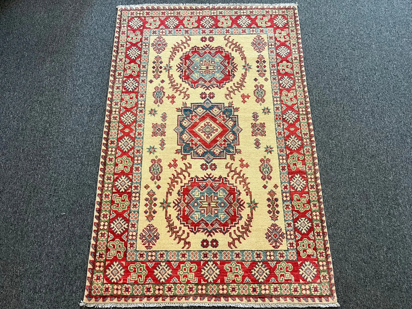 Kazak 3X5 Handmade Wool Rug # 13004