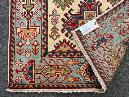 Kazak Multicolor 3X5 Handmade Wool Rug # 13286