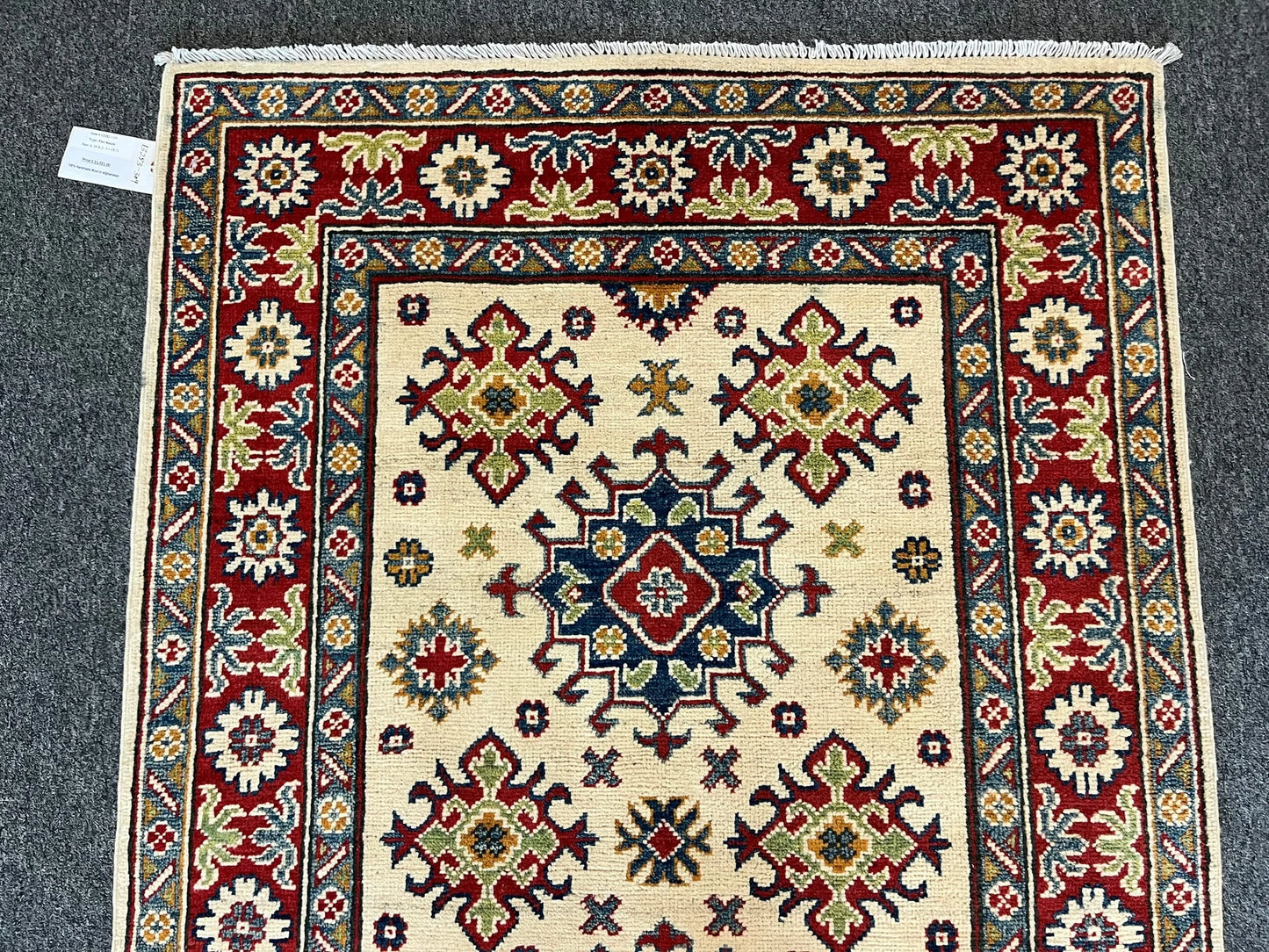 Kazak Multicolor 3X5 Handmade Wool Rug # 13283