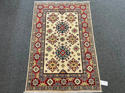 Kazak Multicolor 3X5 Handmade Wool Rug # 13283